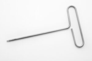 Formed T-Handle Hex Key 2.5 MM X 6" Titanium