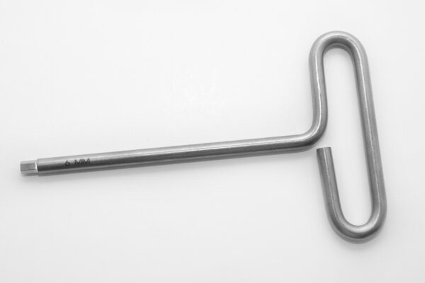 Formed T-Handle Hex Key 6 MM X 6" Titanium