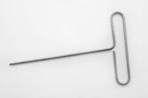 Formed T-Handle Hex Key 3/32" X 6" Titanium