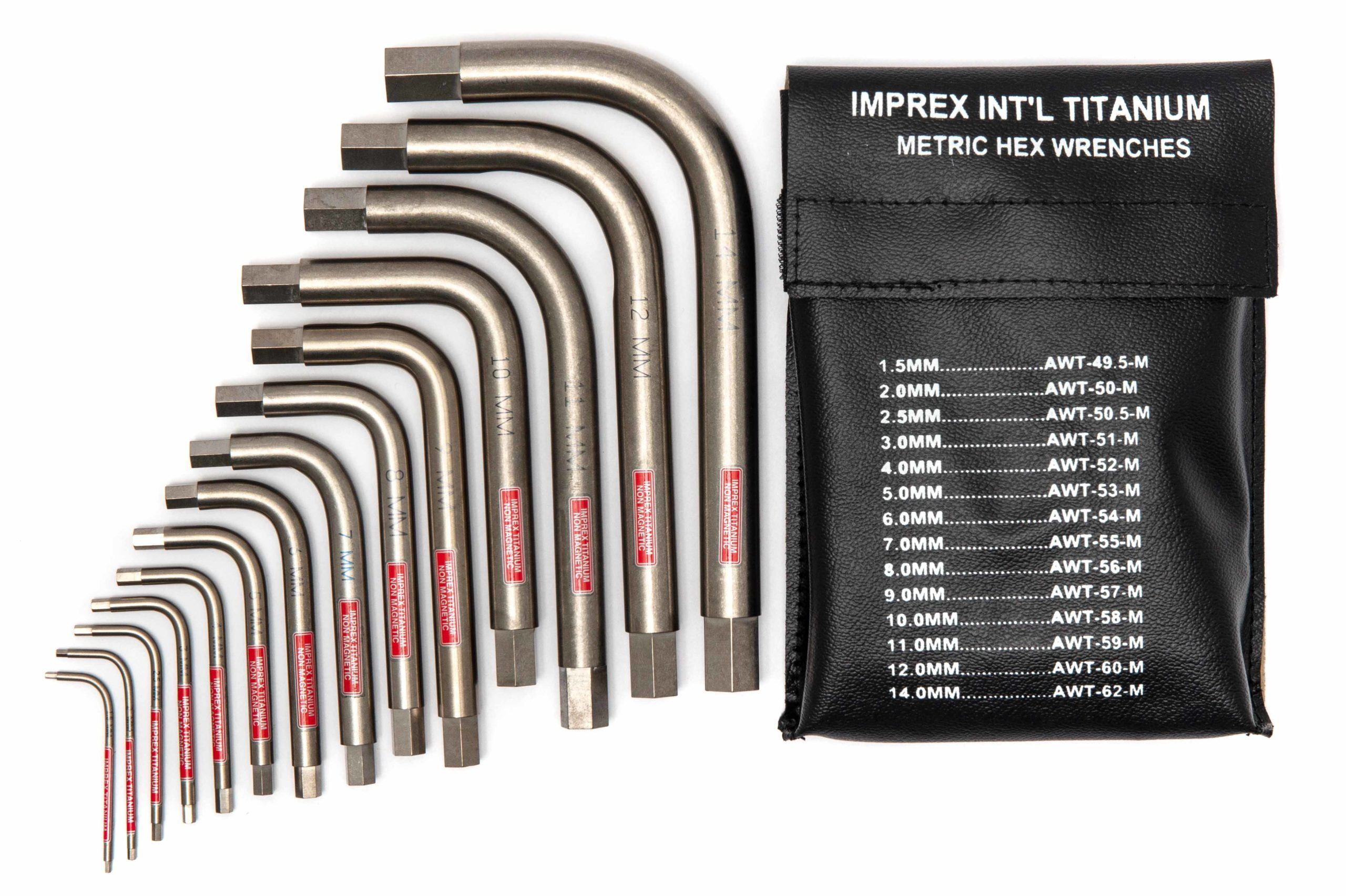 side Beliggenhed kuffert Titanium non-magnetic metric hex (Allen) key kit large version - Imprex  International, Inc.